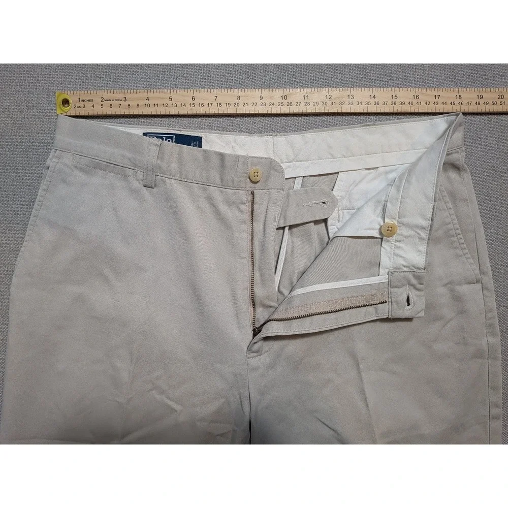 Polo Ralph Lauren Chino Mens Pants Prospect Pant Beige 36x32 VTG Twill Classic